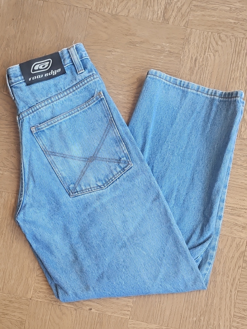 Raw Edge Light Blue Men’s Jeans 32W